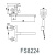 Смеситель для ванны Fmark FS8224 сатин