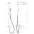 Душевая система для ванной OLIVE'S Granada 05511GN со смесителем с тропическим душем