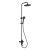 Душевая система OLIVE'S Barros 22511-1BRB Черный со смесителем и тропическим душем
