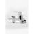 Смеситель для ванны Gross Aqua 2515288СW Space White Chrome белый