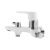 Смеситель для ванны Gross Aqua 2515288СW Space White Chrome белый