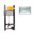 Комплект инсталляция OLI Expert Total Black LE mechanic + кнопка River хром глянец OLI 886668RIOO