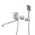 Смеситель для ванны RUSH Thira TR3635-51 с длинным изливом хром