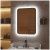 Зеркало Glamour LED 600х800 с сенсором и часами ЗЛП272