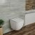Унитаз подвесной безободковый D&K Matrix DT1396016, 490*370*360 мм, сиденье микролифт, белый