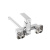 Смеситель для ванны Gross Aqua 2800880C-35F Edge хром