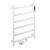Полотенцесушитель электрический KRAFTTE 44048 Белый, матовый лесенка на 6 перекладин из нерж. стали с таймером 480 х 730 х 90 мм, 75W