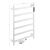 Полотенцесушитель электрический KRAFTTE 44048 Белый, матовый лесенка на 6 перекладин из нерж. стали с таймером 480 х 730 х 90 мм, 75W