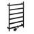 Полотенцесушитель электрический KRAFTTE 44046 Черный, матовый лесенка на 6 перекладин из нерж. стали с таймером 480 х 730 х 90 мм, 75W