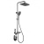 Душевая система Dikalan AL9076-G верхний душ, 4 функции, серый матовый