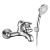 Смеситель для ванны GROSS AQUA 2516586С Provance с коротким изливом хром
