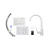 Смеситель для кухни GROSS AQUA 3242285MW-B02 Dyno Matt White с высоким изливом