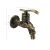 Кран на одну воду MAGNUS 9255 металлокерамика 10 см от стены под бронзу