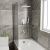Душевая система для ванны D&K Bayern.Liszt DA1515608A04 матовый белый встраиваемый с изливом