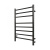 Полотенцесушитель электрический 90 Вт Grois Laura GR-132 500x800 П8 black mat R