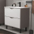 Тумба напольная EQUIL Smile 80.2Y tnSMILE80.2Y-04 2 ящика с раковиной Modul 80