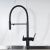 Смеситель для кухни Shevanik S178H с подключением фильтра питьевой воды, черный