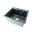 Мойка для кухни врезная Fmark FSC5045Q графит из нержавеющей стали, 50*45 см с сифоном
