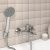 Смеситель для ванны GROSS AQUA Scandi 2550545C короткий излив