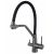 Смеситель для кухонной мойки Fmark FS0662-Q01 под фильтр питьевой воды, графит, с гибким изливом черный