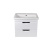 Тумба подвесная AGATA Никас 60 АТ60-767, 2 ящика с раковиной Como 60 S-UM-COM60/1-w