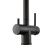 Смеситель для кухни GROSS AQUA 3188611SSMBB Neosteel черный, с подключением к фильтру питьевой воды