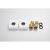 Смеситель для ванны Knotlor Stable KN-22/WY с коротким изливом, белый матовый