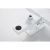 Смеситель для ванны Knotlor Stable KN-22/WY с коротким изливом, белый матовый