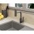 Смеситель для кухни RUSH Tinos TI3732-17 Grey серый графит, с поворотным аэратором, 4 режима