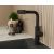 Смеситель для кухни RUSH Tinos TI3732-18Black черный, с выдвижной лейкой, поворотным аэратором, 4 режима