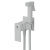 Смеситель c гигиеническим душем встраиваемый RUSH Thira TR3635-99White, белый, Коллекция Thira, , RUSH