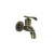 Кран на одну воду MAGNUS 92551 металлокерамика, 10 см от стены, под бронзу, Кран водоразборный, Китай, Санакс