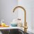Смеситель для кухни Shevanik S428G с подключением фильтра питьевой воды, SUS304, золотой сатин , Смесители с подключением к фильтру питьевой воды, , Shevanik