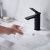 Cмеситель для раковины Shevanik S4601H черный, Коллекция S46, , Shevanik