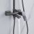 Душевая система Shevanik S4436T верхний душ, лейка, оружейная сталь, Коллекция S44, , Shevanik