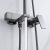 Душевая система Shevanik S8936T верхний душ, лейка, оружейная сталь, Коллекция S89, , Shevanik