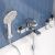 Смеситель для ванны GROSS AQUA Prado 2878828C с коротким изливом