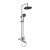 Душевая система со смесителем GROSS AQUA Prado GA9828SMDR с изливом, никель-хром