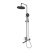 Душевая система со смесителем GROSS AQUA Prado GA9828SMDR с изливом, никель-хром