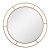 Зеркало интерьерное Мансарда 6005-Zm3, 600х600 мм, настенное, в круглом корпусе из металла с ободом d=60см, белое золото