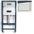 Инсталляция Knois KN9722010-P 1125х500х165 мм с пнемоуправлением, с белой клавишей смыва