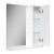 Зеркало-шкаф VOLNA Pronto 60 правый zsPronto60.R-01, белый