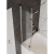Шторка на ванну стеклянная 80х140 см Watersense Nancy W00215 распашная, прозрачное стекло, профиль хром