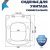Сиденье для унитаза Watersense Alina QS W01847 дюропласт, с микролифтом, быстросъем, универсальное, ультратонкое