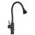 Смеситель для кухни Fmark FS8288H-01 с гибким изливом, черный (6)
