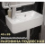 Раковина подвесная левая Watersense Mia 45 W00024 450х260х90 мм с полочкой под смеситель, белая