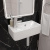 Раковина подвесная левая Watersense Mia 45 W00024 450х260х90 мм с полочкой под смеситель, белая