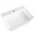 Раковина накладная Watersense Alina 55 W00775 555х410х140 мм с полочкой под смеситель, белая