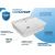 Раковина накладная Watersense Eva 49 W00019 485х410х125 мм с полочкой под смеситель, белая