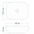 Раковина накладная Watersense Rita 50 W00053 490х395х150 мм графит матовая